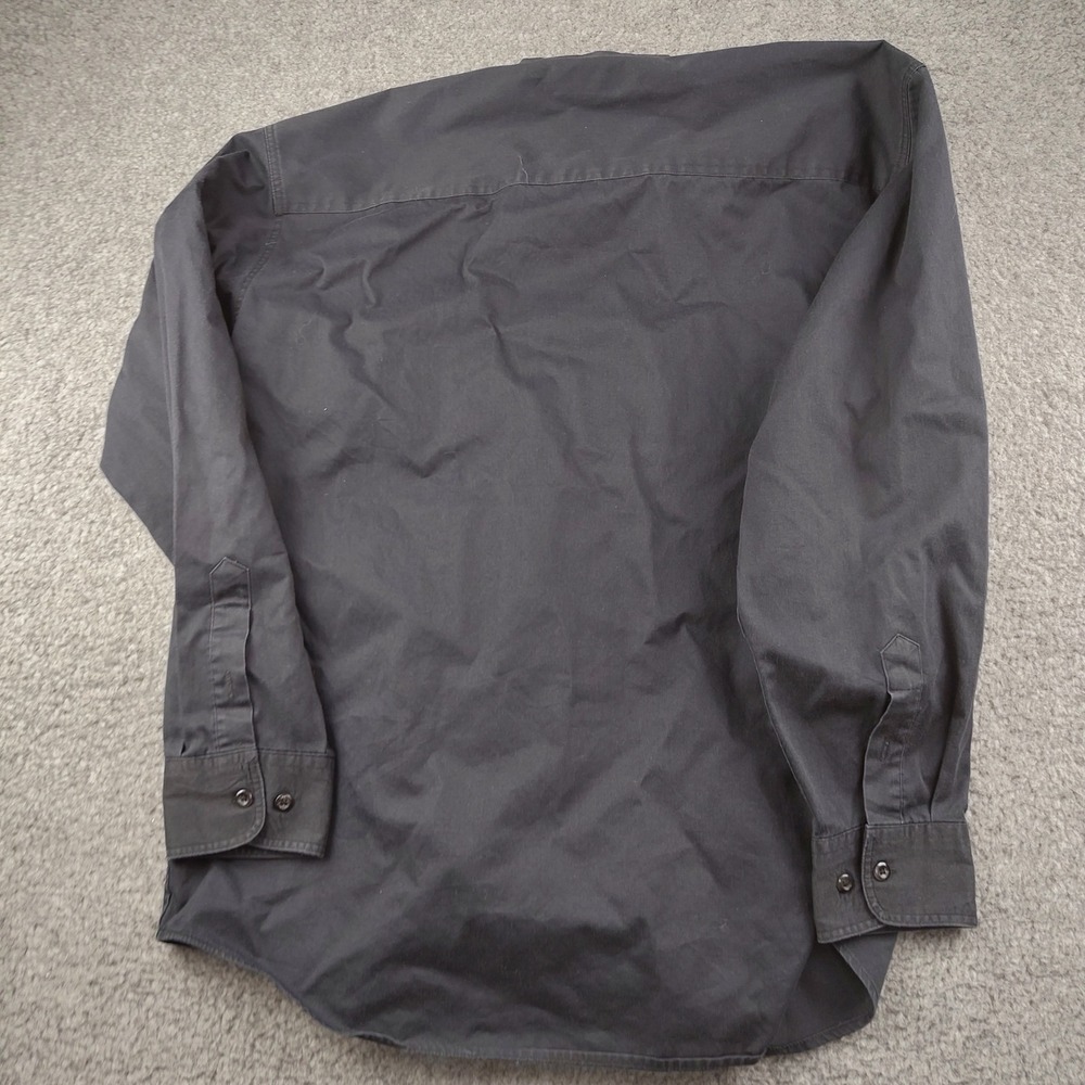 Whataburger Button Down Shirt Mens Medium Black Long Sleeve Uniform Uniform - Picture 7 of 7
